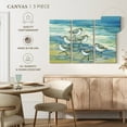 thumbnail image 5 of Elephant Stock Surfside Sandpipers Wall Art - Horizontal Multi Panel Canvas - Living Room Wall Decor - Animal Multi Panel - Yellow And Blue Decor By Paul Brent - 45" x 28", 5 of 8