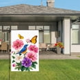 thumbnail image 3 of JOOCAR Linen Garden Flag with Bird and Butterfly for Spring Summer Home Outdoor Garden Yard Door Decor 12x18 inch, 3 of 5