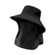 thumbnail image 2 of Cape de pesca para hombres sombrero de playa para el montañismo al aire libre Viajes de vacaciones deportivas Negro, 2 of 8