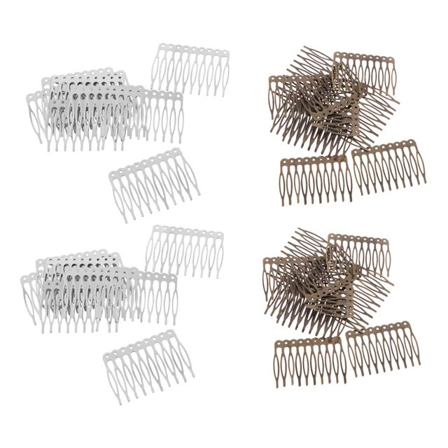 40 Peinetas para El Pelo, Pinzas para Boda, Accesorios para Joyería Artesanal, Accesorios para El Cabello para Novia Yinane Peine de pelo manualidades de bricolaje