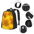 thumbnail image 4 of Vsdgher 3D Sunflowers Print Backpack for Women Men School Bookbag with Laptop Compartment for College Work Travel, Simple Fashion Casual Daypack, Fit 15" Laptop, 4 of 8