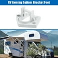 thumbnail image 3 of Unique Bargains 1 Set RV Awning Bottom Bracket Foot Replaces for Dometic Sunchaser II RV Rounded Hardware, 3 of 7