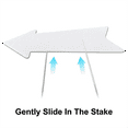 thumbnail image 4 of Directional Arrows Signs with Stakes, 4 Pack Blank Signs Plastic Parking Signs with Arrows Outdoor Lawn Guidepost, 4 of 6