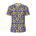 thumbnail image 4 of T Shirt For Men Sunflower Love Man Yellow Flowers Print Vintage Gym Breathable Beach Hippie Tees Gra, 4 of 7