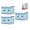 Blue-3 Pack (Large Size), variant on Topboutique Collapsible Storage Boxes 2 Pack, Linen Fabric Storage Baskets , with Lids and Leather Handle, Closet Organizers for Home Bedroom Closet Office, (Green, 15.0x9.8x9.8in)