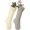 White and Grey, variant on Set of 2 Cable Knit Christmas Stockings Kits Solid Color White Ivory Classic Decorations 18"
