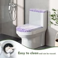 thumbnail image 4 of HELLHERO Lavender Horizon Toilet Lid Covers 2 Pcs Set Stylish for Bathroom Supplies, Elastic Bottom, 4 of 8