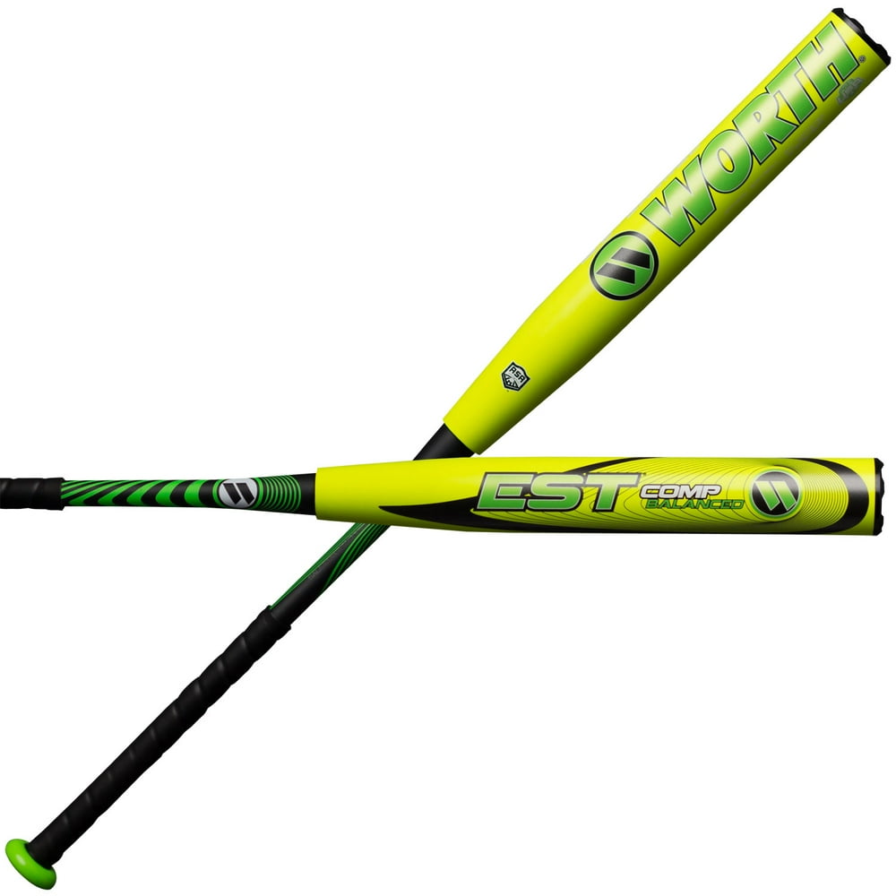 Worth EST Comp Balanced ASA Slowpitch Softball Bat, 12.5"