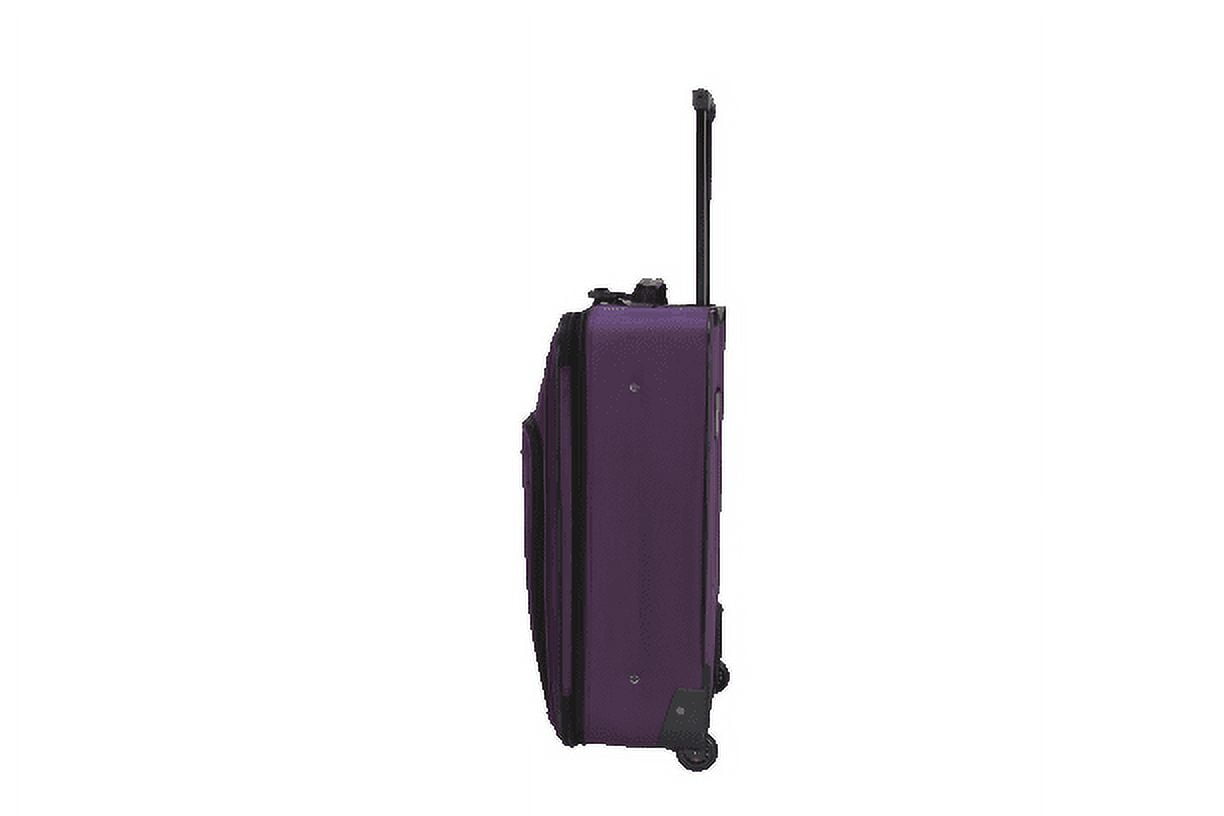 Protege 3 Piece Soft Side Luggage Travel Set including Suitcase, Duffel Bag, and Tote - Purple (Walmart Exclusive)