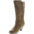 thumbnail image 2 of Link Elvina22K Pauline-39 Childrens Girl Low Heel Quilted Knee High Riding Boots, 2 of 4