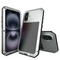 thumbnail image 2 of For iPhone 16 Aluminum Alloy Metal Case,Heavy Duty Full Body with Built-in Screen Protector Shockproof Dustproof Screw Bumper Drop Protective Case For iPhone 16,Silver, 2 of 8