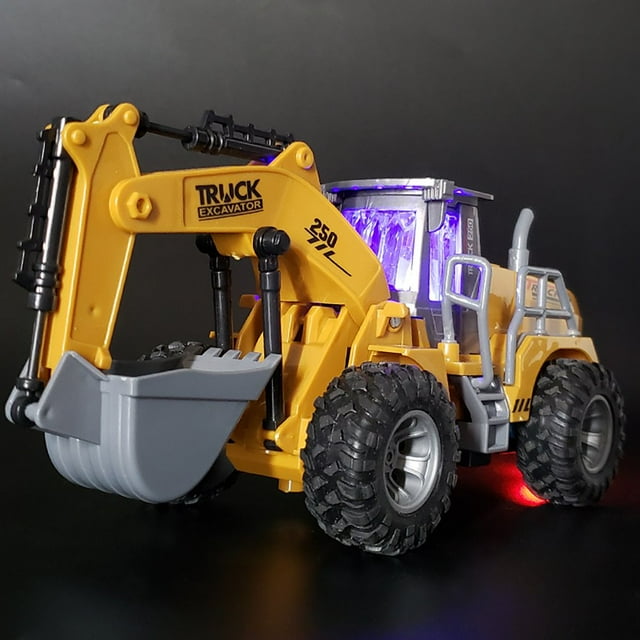 Metal Diecast Excavator Construction Truck Toy Tractor Heavy Metal Excavator