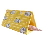 Small Reptile Gecko Hide Cave Portable Tunnel Hideaway for Leopard Gecko Hideout Dwarf Hamster Habitat Shelter Decor ( Yellow )
