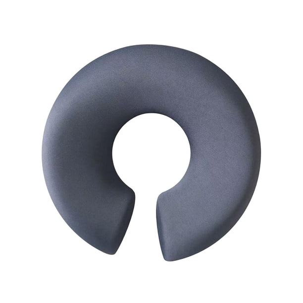 Almohada de masaje boca abajo para mesa de masaje, cómoda y portátil, cojín facial de espuma viscoelástica Gris