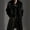 Black, variant on Men Coat Jacket Warm Thickening Long Faux-Fur Outerwear Cardigan