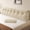 Beige Cream, variant on Z-Hom Twin Headboard Pillow with a Neck Roll Pillow, Faux Fur Triangle Backrest Pillows for Sitting up with Removable Cover & Side Pockets(White, 30"x20"x8")