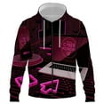 thumbnail image 1 of Sudadera con capucha y cremallera para hombre, suéter holgado de gran tamaño con impresión 3D y nueva tecnología digital, estilo urbano, primavera y otoño, 1 of 6
