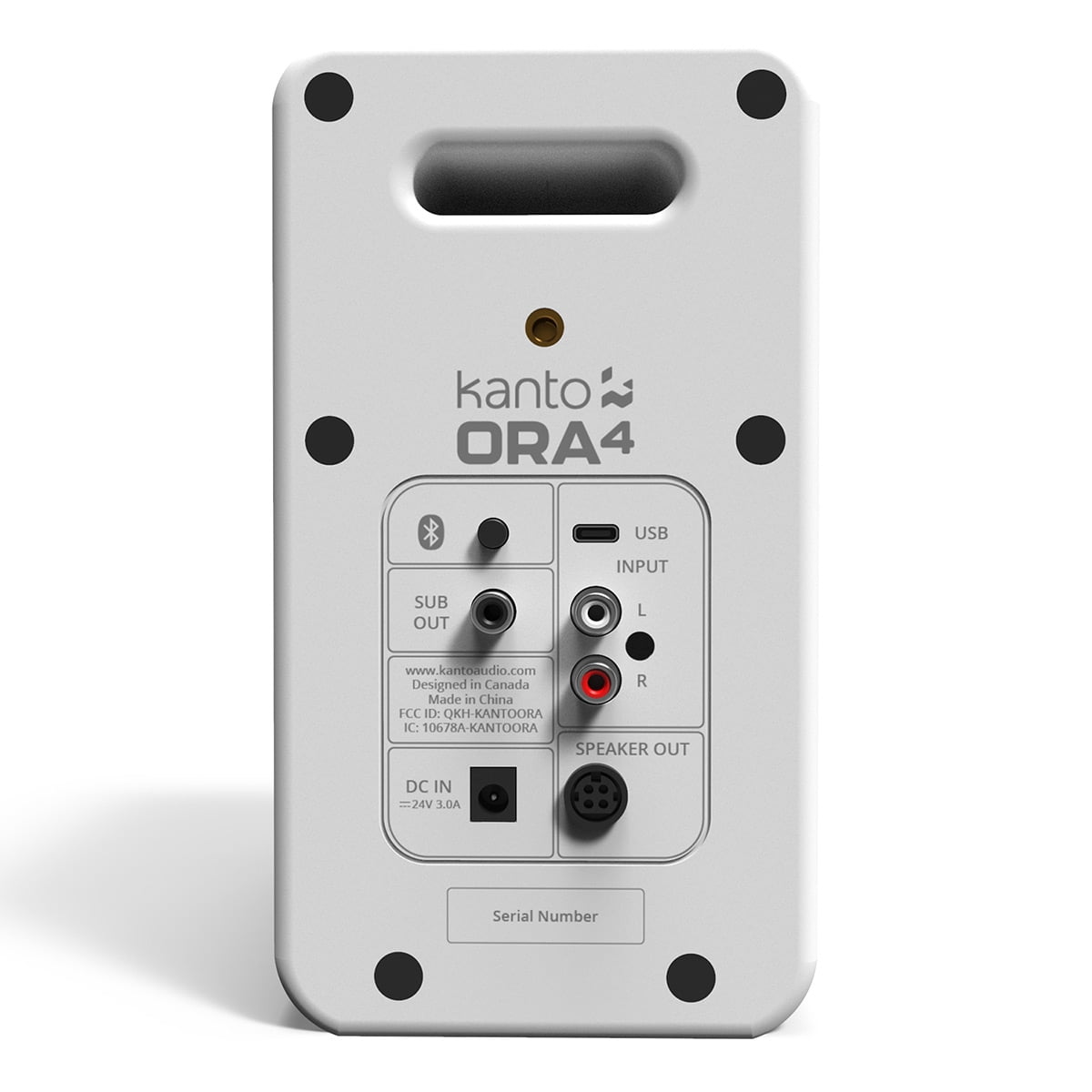 Kanto ORA4 Powered Bluetooth Desktop Speakers - Pair (Matte White)
