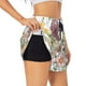 thumbnail image 1 of Balery Autumn Garden Pantalones cortos deportivos para mujer con forro y dos bolsillos, elásticos, para entrenamiento, gimnasio, yoga-Small, 1 of 7