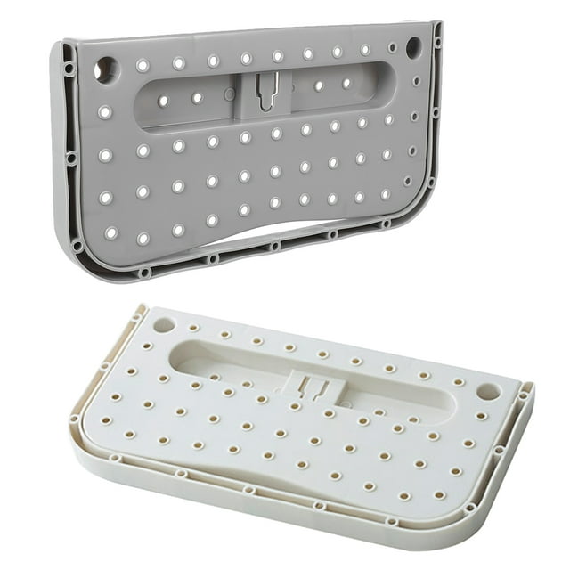 Raindrops 2Pcs Hanging Plastic Shoe Rack for Wall Mount with Foldable Storage Assorted Colors
