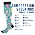thumbnail image 2 of FORMRS Womens Knee High Socks Casual Long Thick Travel Daily Wear, 1 Pair, Cartoon Easter Bunny, 2 of 6