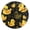 Black, variant on Sweet Cute Yellow Ducks Wall Clock 10in Round Artistic Oil Painting Home Decor Desk Table Clock