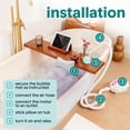 thumbnail image 5 of SereneLife Bubble Bath Mat – Portable Spa with Adjustable Intensity, Waterproof LED Light, Pillow & Remote Control for Ultimate Relaxation (Pink), 5 of 7