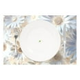 thumbnail image 2 of Flowers Daisy 4 PCs Placemats Set Linen Non-Slip Table Mat Rectangular Washable for Dining Kitchen Party 12"x18", 2 of 8