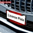 thumbnail image 4 of 1PC Red Glitter Decorative Plates with Mounting Accessories License Plate Frames 2 Holes 6. 3x12. 2inch(16x31cm), 4 of 8