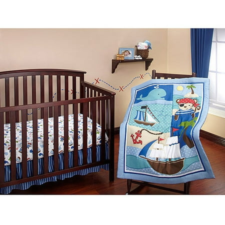 Little Bedding By Nojo Baby Buccaneer 3 Piece Crib Bedding Set