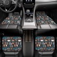 thumbnail image 6 of Sikiie Coffee Lover Print Car Foot Mat Set of 4 Pieces Basics Universal Fit Rubber Carpet Floor Mats For Car SUV Van & Truck, 26.8"L x 17.3"W (Front), 13"L x 17.3"W(Rear), 6 of 6