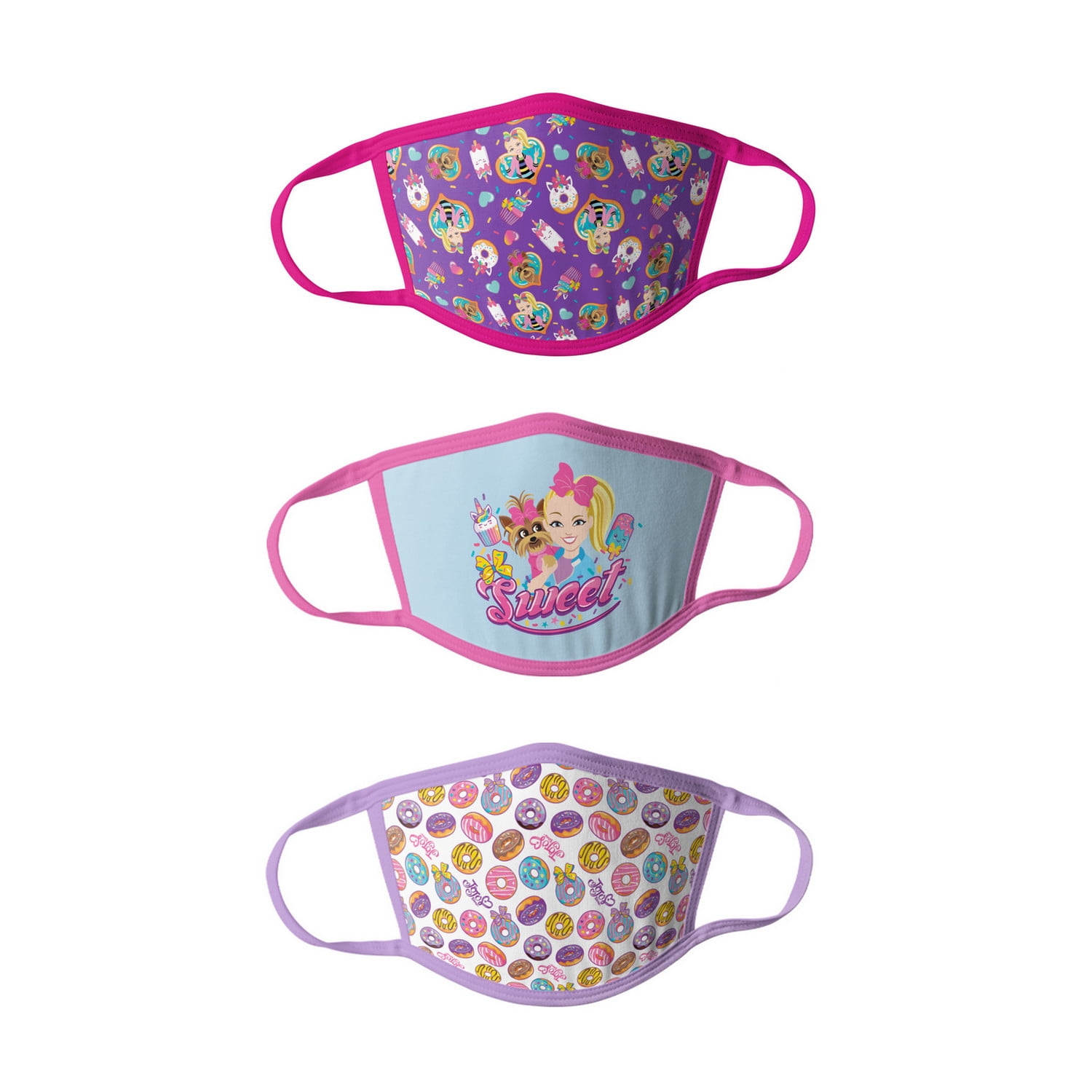 JoJo Siwa Girls Kids Face Masks - 6pk