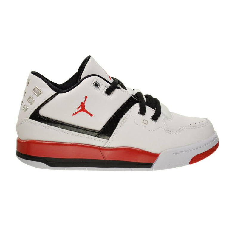 Jordan Flight 23 BP Little Shoes White/University Red/Black 317822-116 (1 M US) - Walmart.com