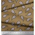 thumbnail image 1 of Soimoi Brown Rayon Fabric Floral & Paisley Printed Fabric 1 Yard 56 Inch Wide, 1 of 3