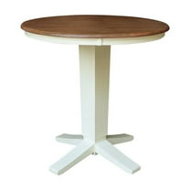 International Concepts 36" Solid Wood Round Top Pedestal Dining Table - 35.9" High