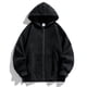 thumbnail image 5 of Gibobby Sudadera de cierre hombre Sudadera con Capucha y Cierre de Forro Polar para Hombre(Negro,CH), 5 of 5