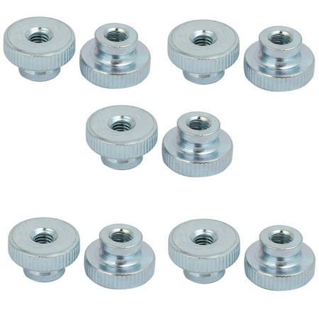 

Unique Bargains 10pcs M6 Female Thread Carbon Steel Zinc Plated Grade 4.8 Knurling T-Nuts