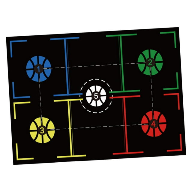 jinwen Basketball Training Mat Indoor Durable Nonslip Agility Footstep Training Mat D 94cmx67cm