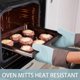 thumbnail image 4 of Silicone Oven Mitts Heat Resistant, Oven Mitts and Pot Holders Sets, Kitchen Mittens 5 Piece Set, Oven Gloves for Cooking,Baking,BBQ, Blue Oven Mitts, 4 of 4