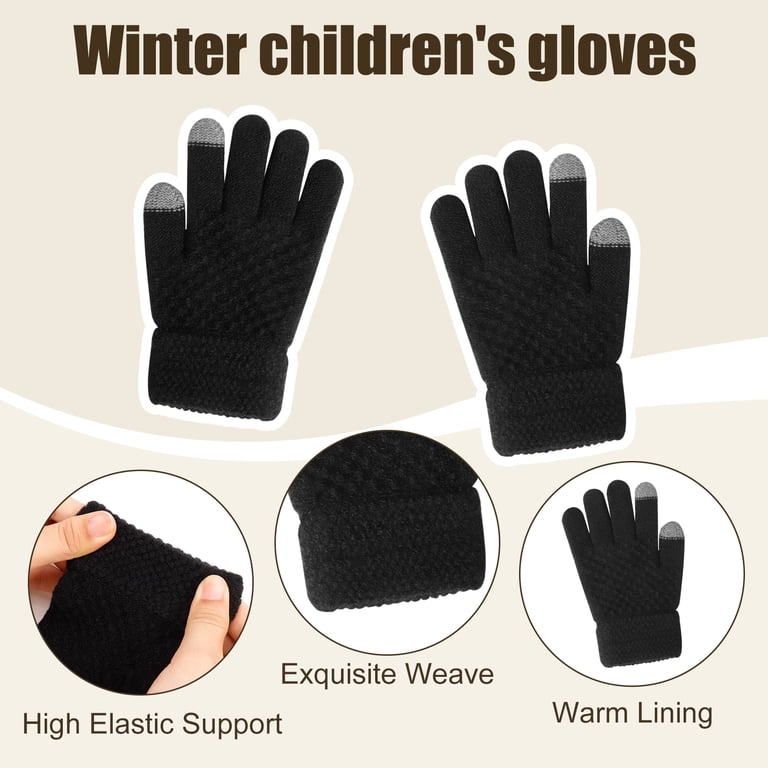 Bocaoying Kids Winter Beanie, Scarf, and Gloves Set photo 2