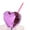 Purple, variant on Ludlz 600ml Children Straw Cup Electroplating Love Heart Large Capacity Leak-proof Portable Drinking Plastic Cup Kids Indoor Outdoor Straw Water Bottle Birthday Gift