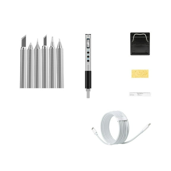 65W Electric Soldering Iron,OLED Display Welding Pen Fast Melting Tin Welding Tool Hand-held Temperature Regulating,Welding Tools ,Portable