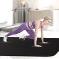 thumbnail image 5 of FrenzyBird Yoga Mat (78 "x 39" x 1/3 "), Wide Workout Mat for Men and Women, Yoga Mat Thick Exercise Mats for Home Workout, Yoga, Pilates （Black）, 5 of 7