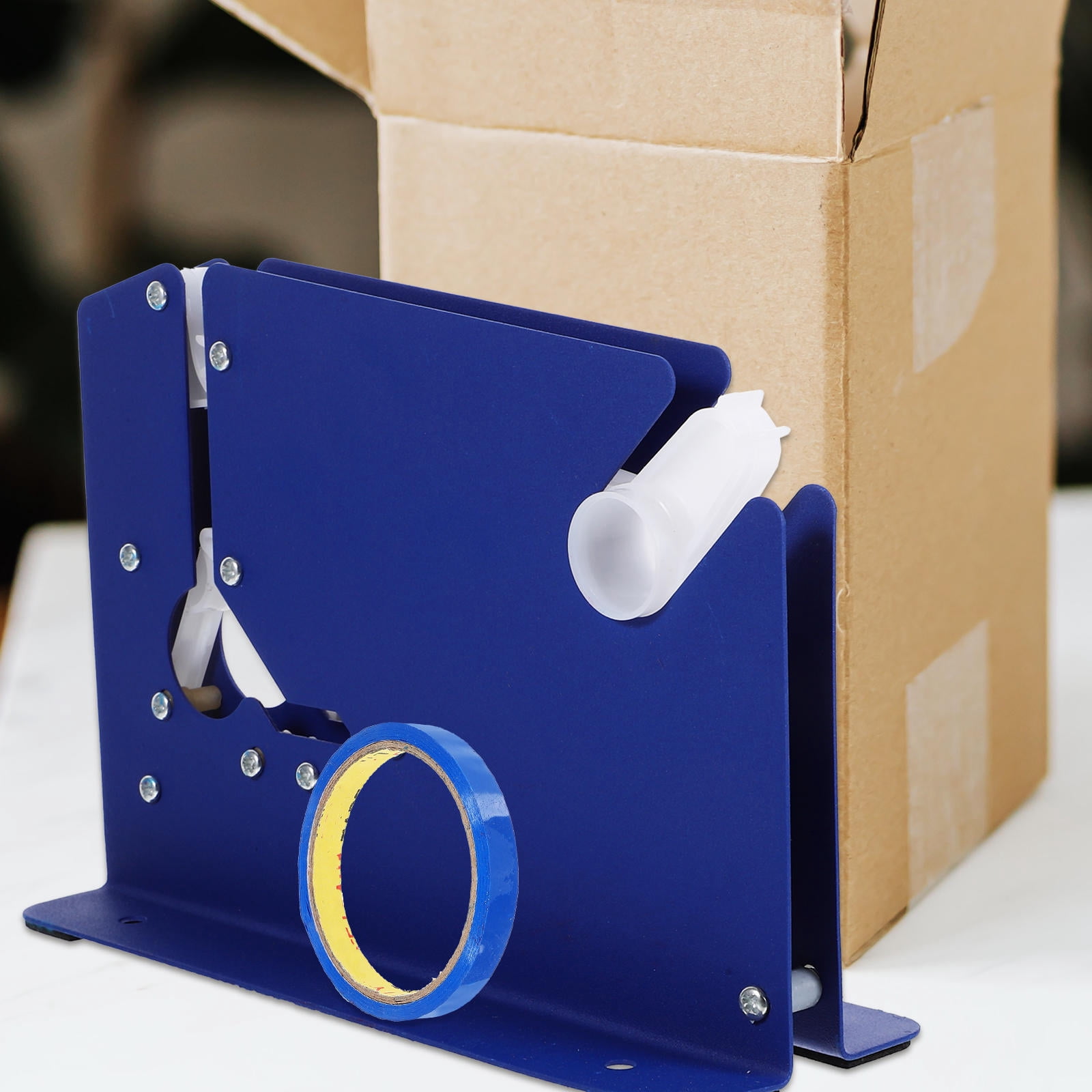 SOPOTUTU Package Tape Dispenser Metal Rectangular 1Set 8.3X3.1X5.7In