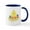 White/Navy Inside, variant on CafePress - Easter Peep On Nest Mugs - 11 oz Ceramic Mug - Novelty Coffee Tea Cup