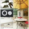 thumbnail image 3 of 2 Inch Patio Table Umbrella Hole Ring and Cap Set, Standard Size Umbrella Thicker Hole Ring Plug and Cap Set (White)(White), 3 of 7