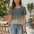 thumbnail image 3 of SOMER Womens Dressy Casual Blouses Short Sleeve Tops Pleated Front Crew Neck T Shirts for Going Out Work,2026 Summer Trendy, 3 of 7