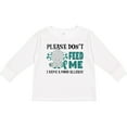 thumbnail image 3 of Inktastic Please Dont Feed Me I Have a Food Allergy with Elephant and Ribbon Boys or Girls Long Sleeve Toddler T-Shirt, 3 of 5