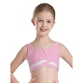 thumbnail image 2 of Raenseen Kids Girls Athletic Tracksuit 2 Piece Outfits Dance Tank Tops Sport Bra and Yoga Shorts Pink 10, 2 of 8