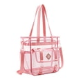 thumbnail image 2 of ibiyuan Clear Bag for Stadium Events Clear Tote Bag with Zipper Closure Adjustable Strap for Sports Fans Crossbody Bag for Concerts Sports Events Festivals, 2 of 8